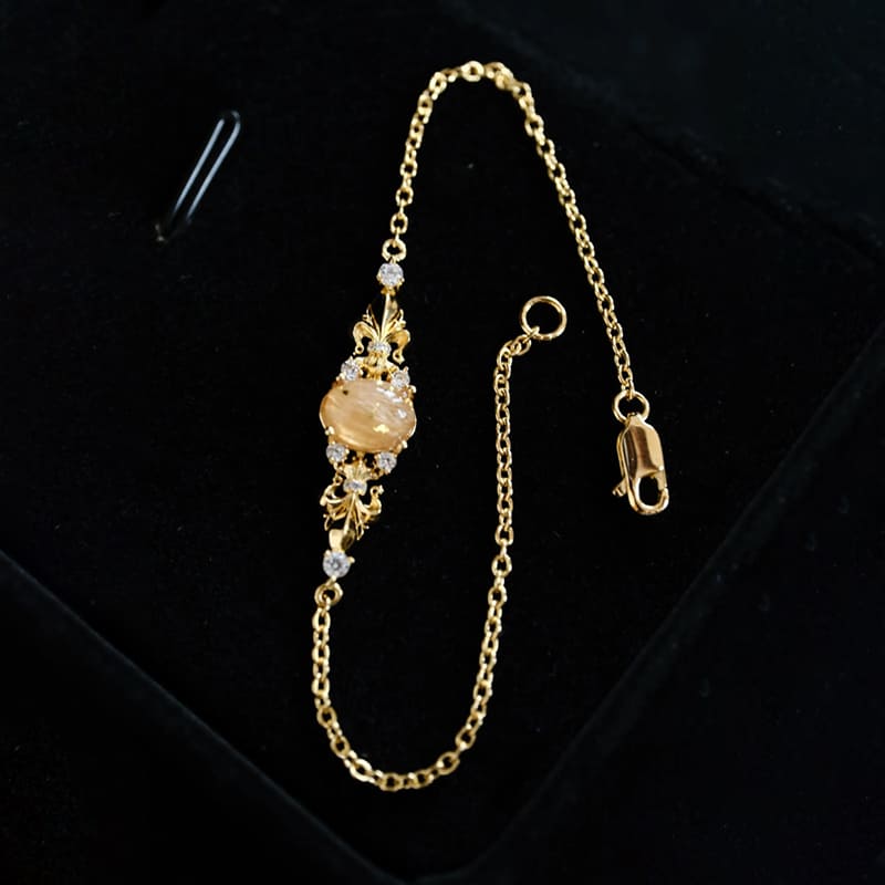 金色花飾手鏈 花飾紀念產品主圖