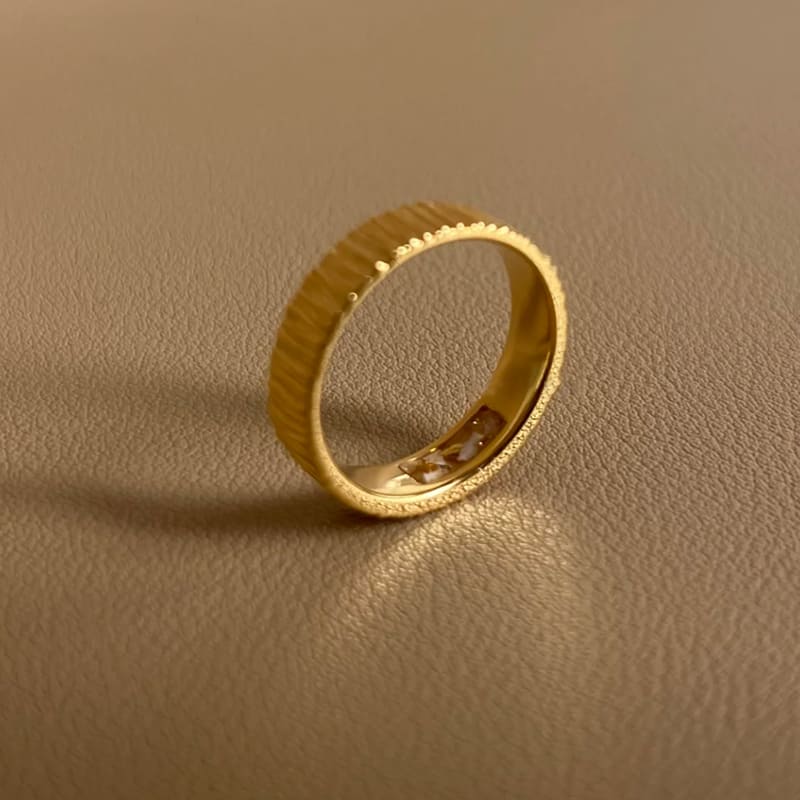 金色素圈戒指 日常紀念產品主圖